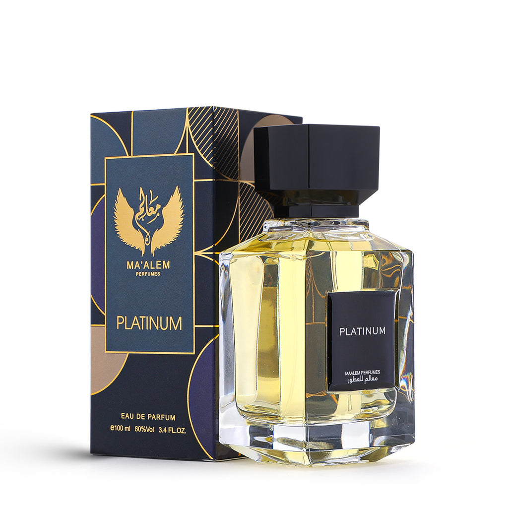 Maalem Perfumes Platinum EDP 100ml Unisex Fragrance French Musk Bakhour Scent