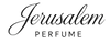 Jerusalem Perfume logo with cursive text on a white background